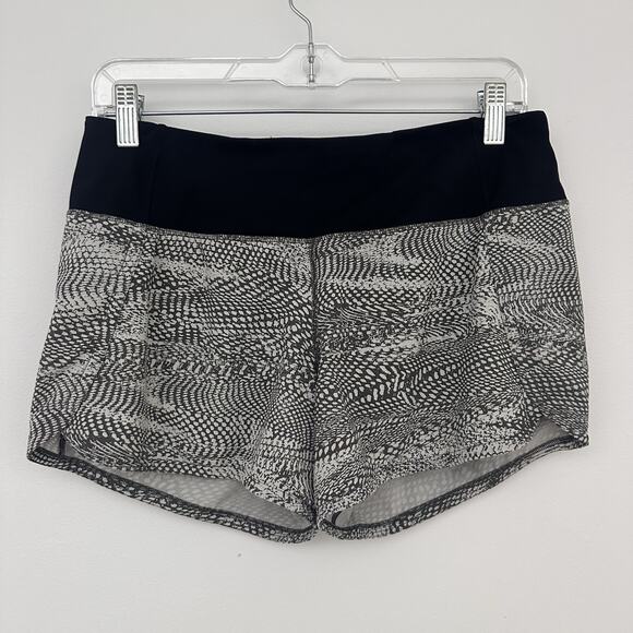 Lululemon Womens 6 Run Times Short II 4" Swerve Vapor Metal Grey Black - Picture 1 of 4